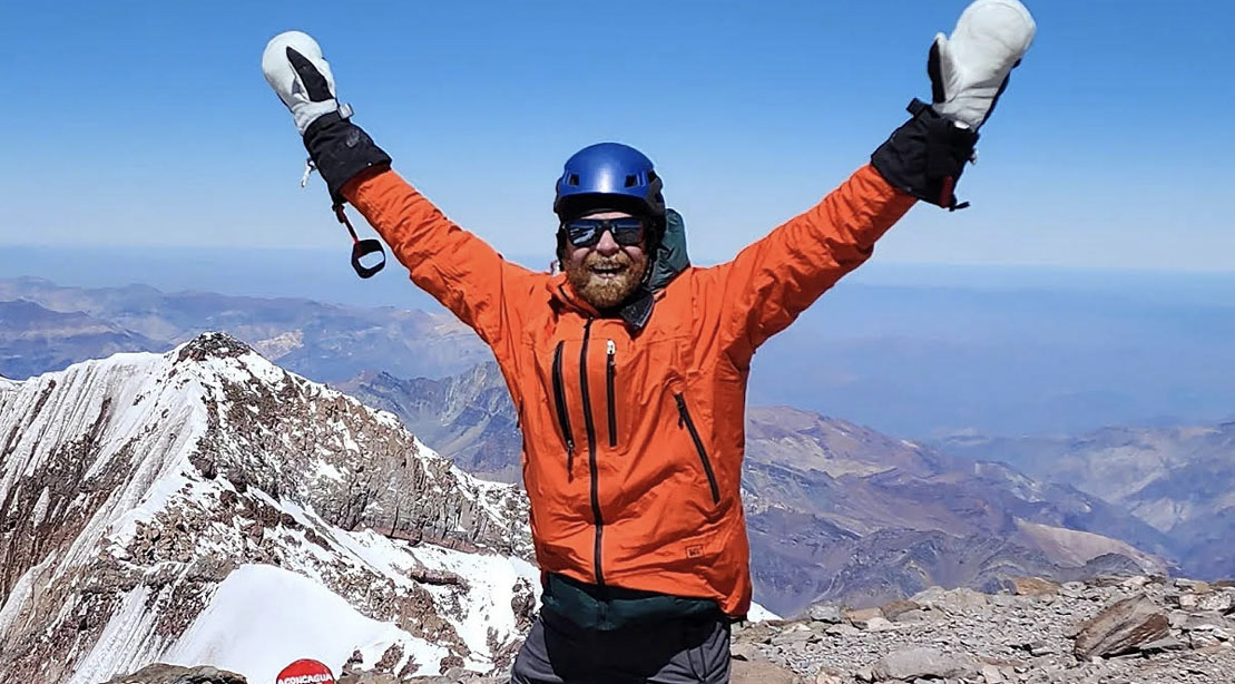 Brian Reynolds climbing Mount Kilimanjaro