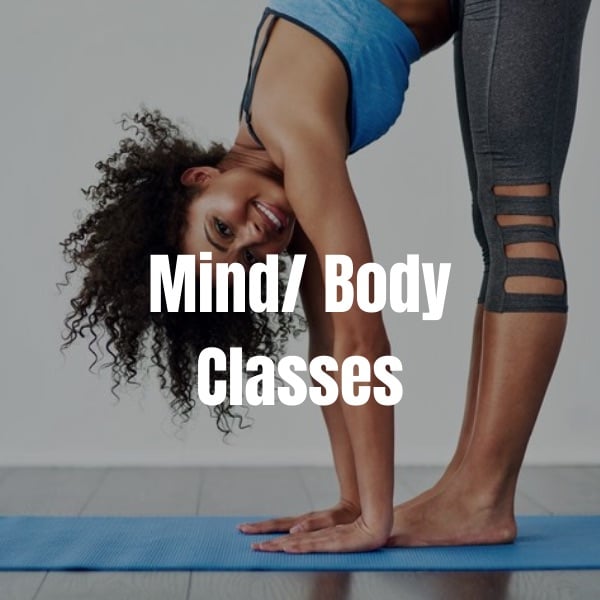 Mind and body classes, yoga studio at Chicago Gym