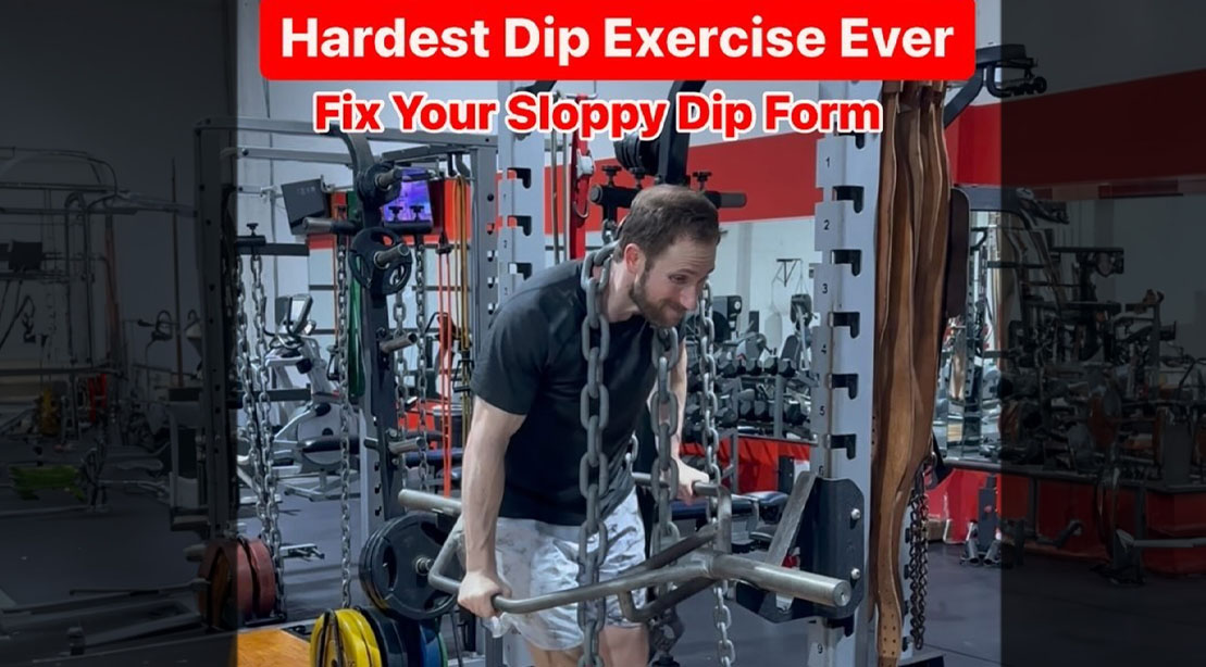 Dr. Joel Seedman performing the hardest dip exercise