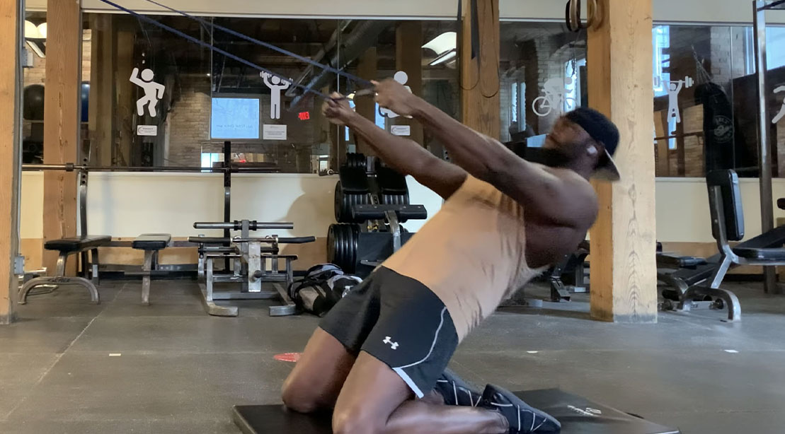 Lee Boyce performing the Reverse Nordic Curl Exercise